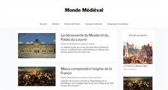 Desktop Screenshot of monde-medieval.com